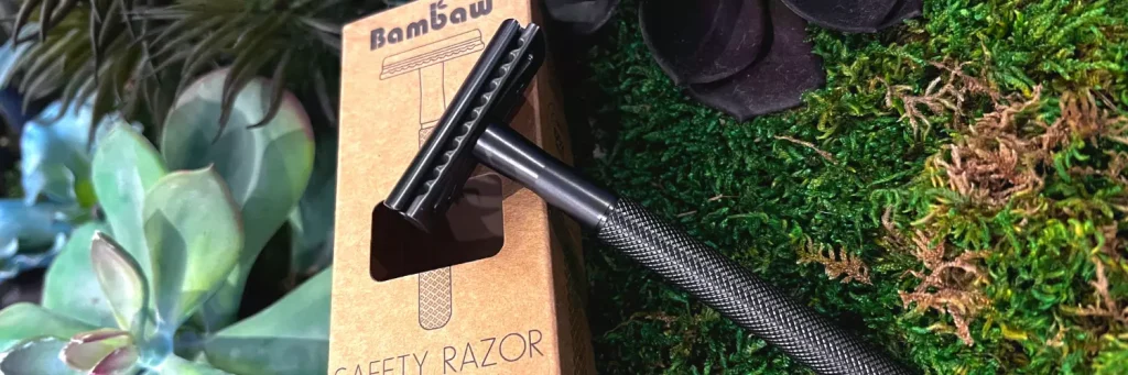 black colour bambaw safety razor - metal