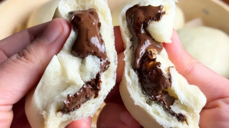 Vegan chocolate steamed buns