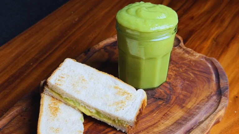 Vegan pandan kaya spread on toast
